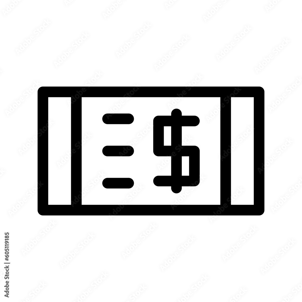 Cheque Icon Vector Symbol Design Illustration Cheque Icon Vector Symbol Design Illustration