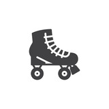Roller skates vector icon