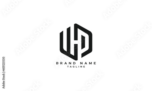 WHP, WPH, WP, PW, Abstract initial monogram letter alphabet logo design photo