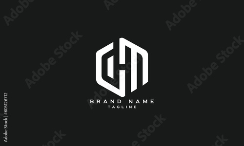 DHM, HDM, DM, MD, Abstract initial monogram letter alphabet logo design