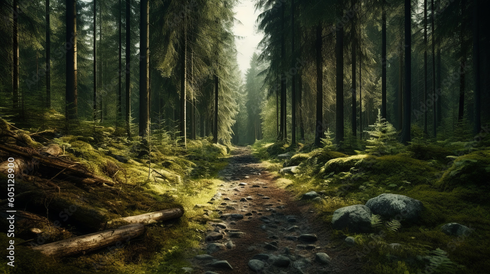 Obraz premium Path in the forest