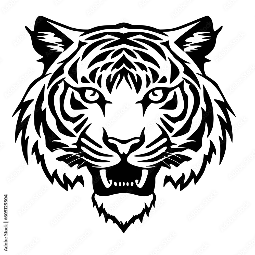 head of a tiger