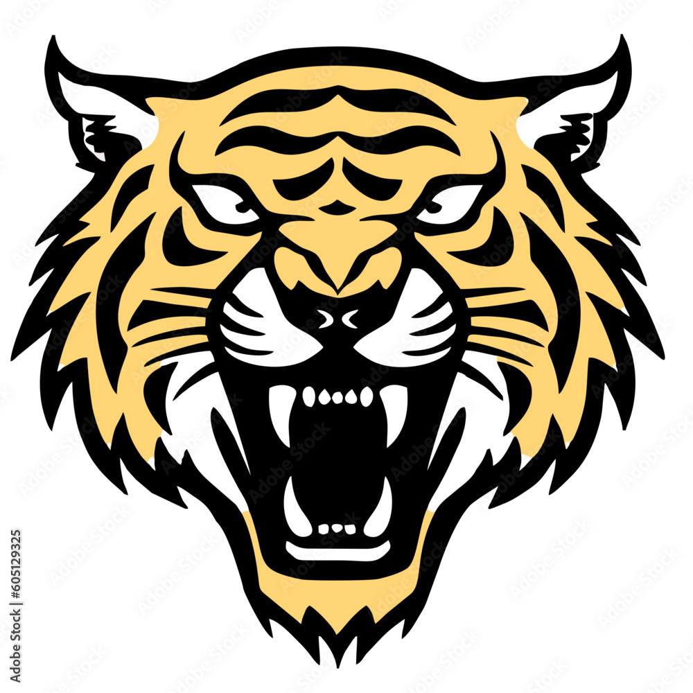 tiger head vector