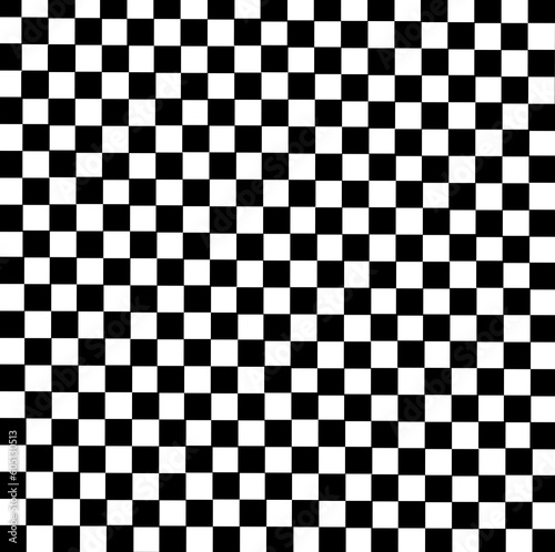 Black and white seamless chess board pattern background 