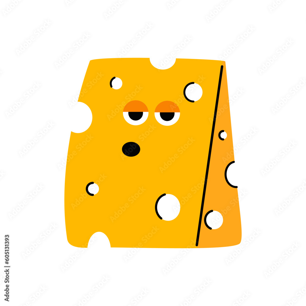 Cool cheese character