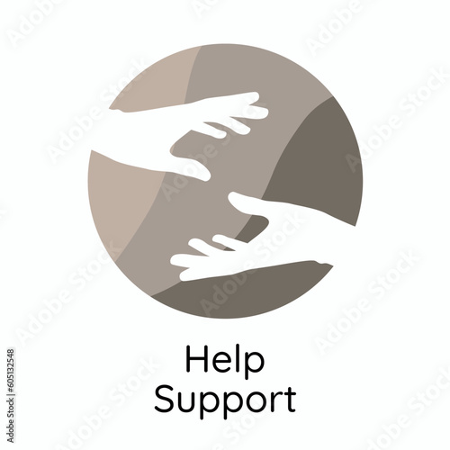 Helping hand concept. Gesture, sign of help and hope. Two hands taking each other.