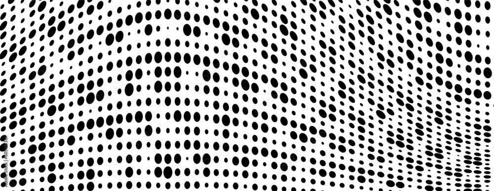 Vector modern optical texture of pop art. Abstract halftone wave dotted background. Futuristic twisted grunge pattern, dots, circles Vector modern optical texture of pop art. Abstract halftone wave dotted background. Futuristic twisted grunge pattern, dots, circles