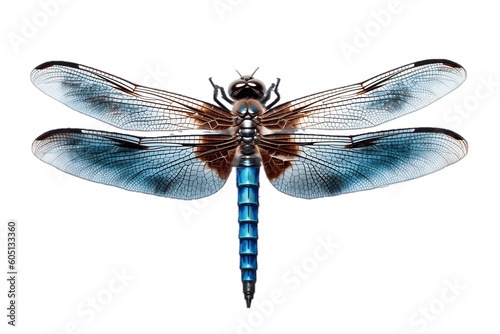 Blue Dragonfly Isolated on transparent Background, Generative Ai © Happymoon