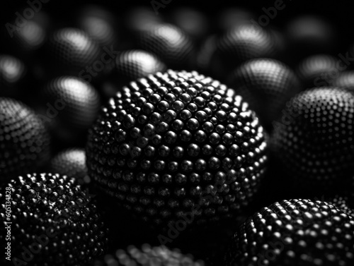 Futuristic abstract spheres geometric background 
