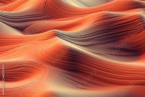 Red sand dunes - Generative AI