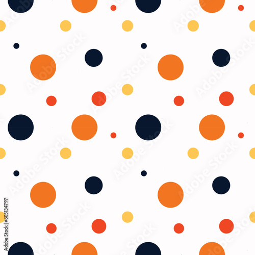 circle background. seamless geometric  colorful patterns.Halloween pattern 