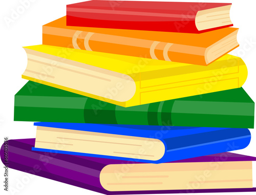 set of colored books lgbt community