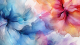 Abstract floral alcohol ink background design. 