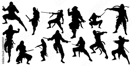 ninja silhouettes
