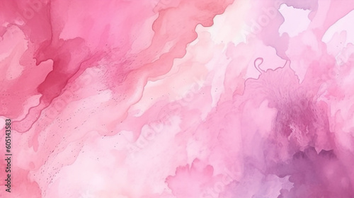 Abstract pink watercolor background hand painted watercolor. 