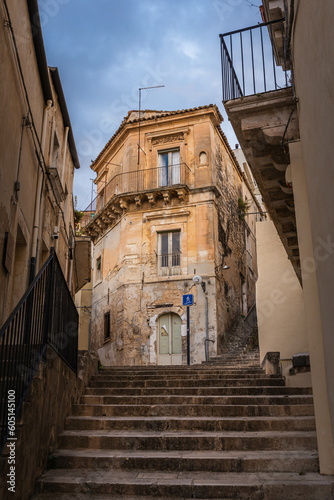 Street of Ragusa Ibla, Sicily, Italy, Europe, World Heritage Site