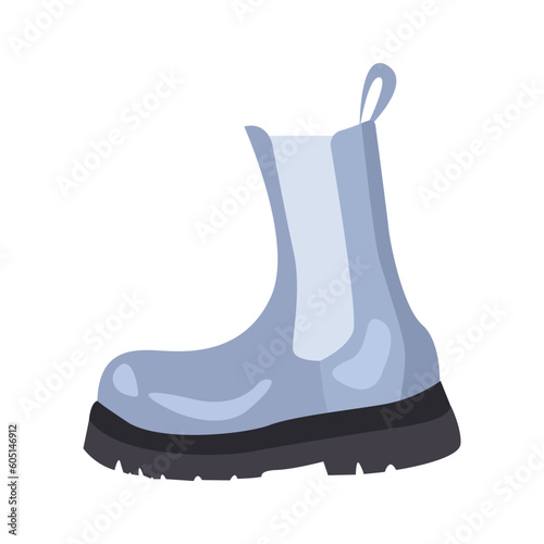 Boots illustration in color cartoon style. Editable vector graphic design.