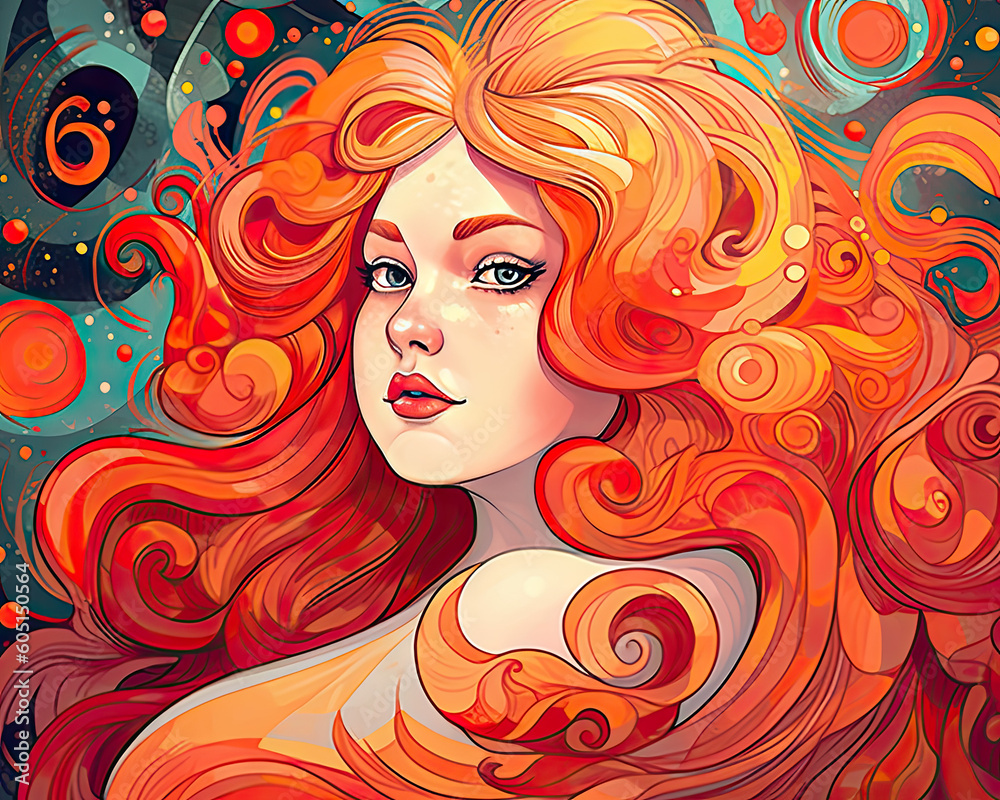 Beautiful plus sized woman created with Generative AI technology Beautiful plus sized woman created with Generative AI technology