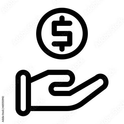 crowdfunding line icon