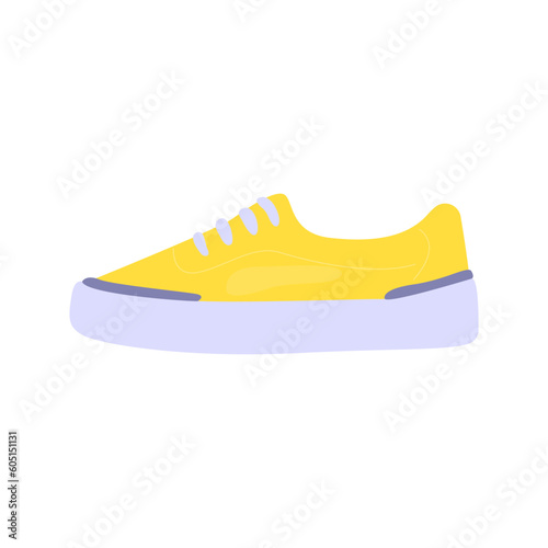 Moccasins illustration in color cartoon style. Editable vector graphic design.
