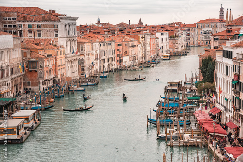 Grand Canal with gondolas in Venice, Italy © Maresol