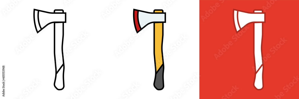 Axe Icon, The axe icon represents a versatile and powerful tool used for chopping wood, cutting branches, and performing various tasks related to forestry, woodworking, camping, and survival. Axe Icon, The axe icon represents a versatile and powerful tool used for chopping wood, cutting branches, and performing various tasks related to forestry, woodworking, camping, and survival.