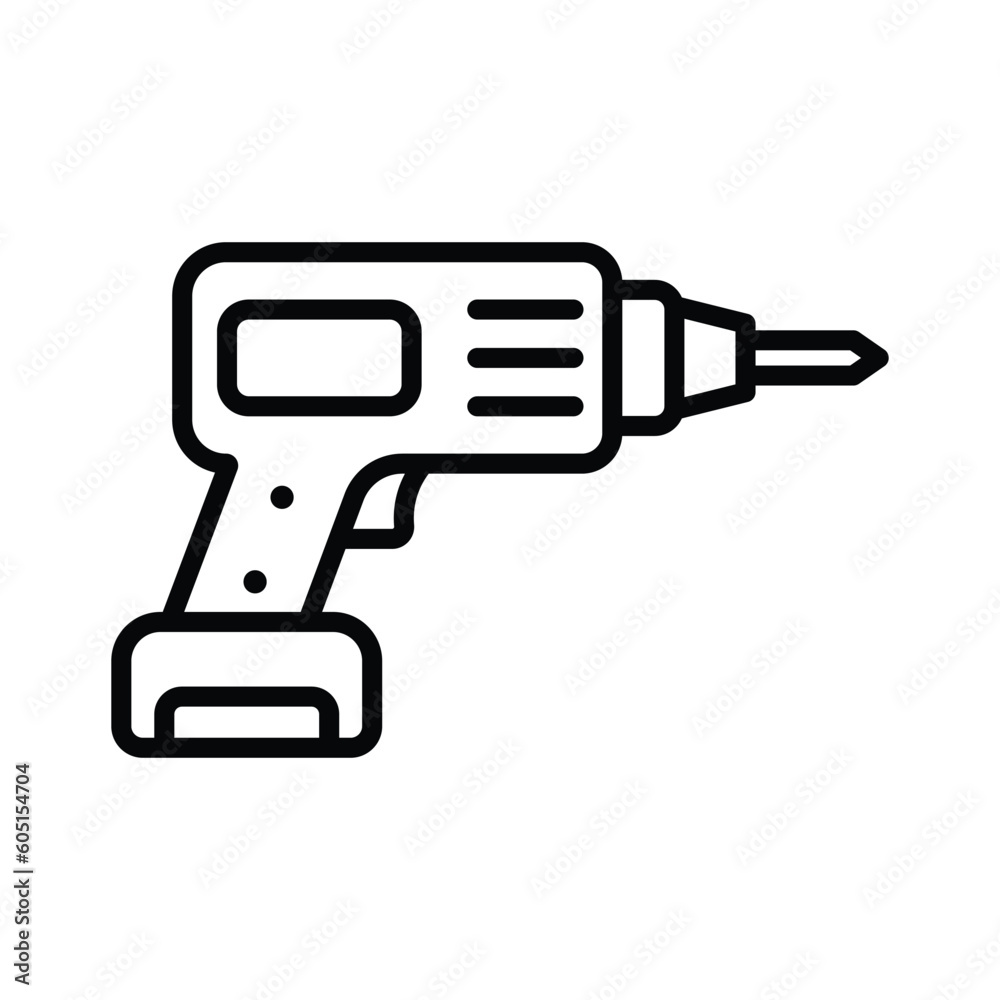drill icon vector design template in white background drill icon vector design template in white background