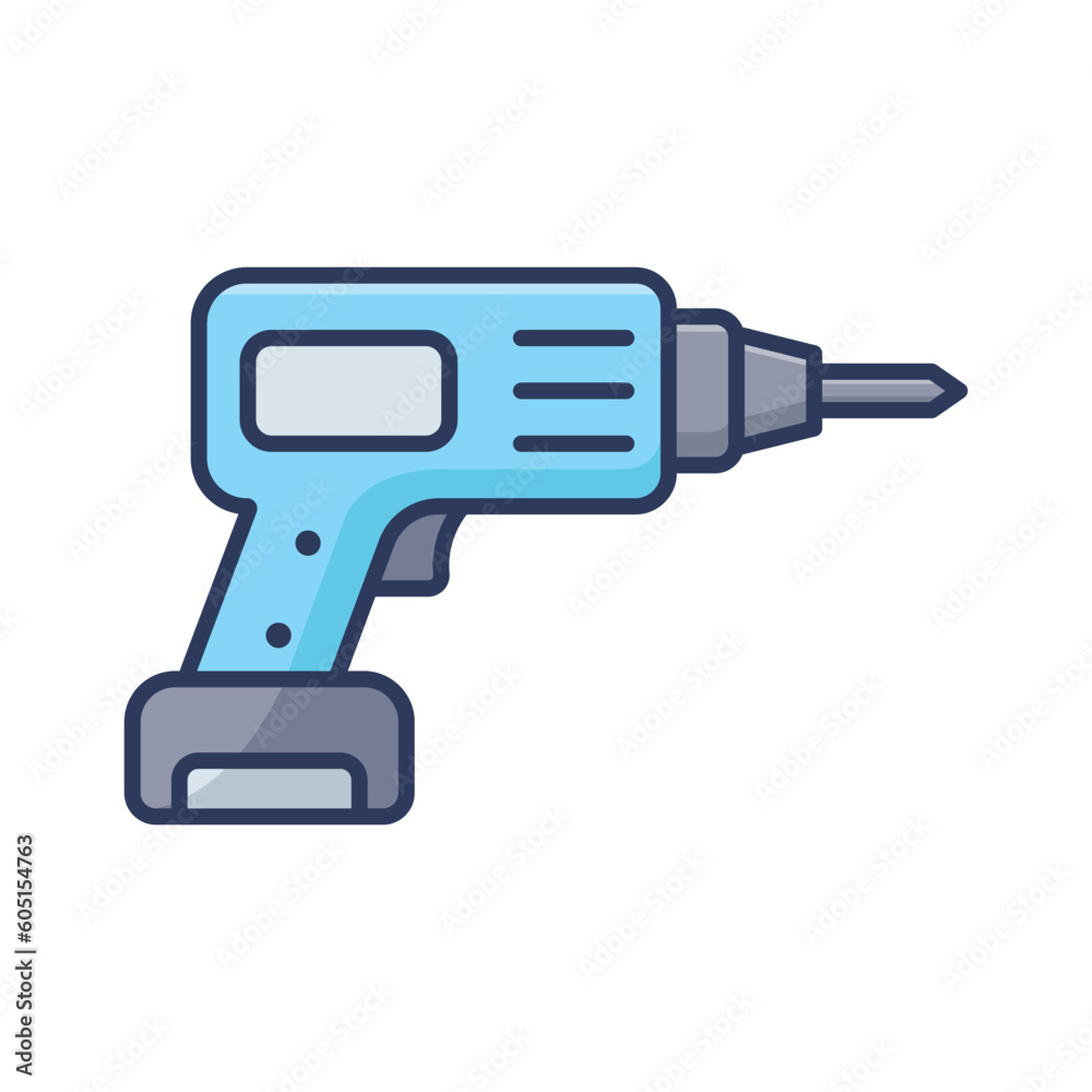 drill icon vector design template in white background drill icon vector design template in white background