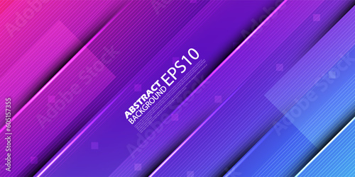 Abstract purple and blue gradient background futuristic graphic. Bright background with shadows. Abstract background texture design, sporty poster, banner background. Eps10 Vector