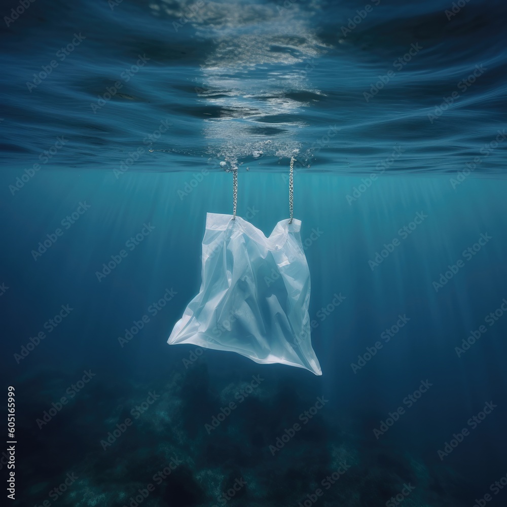 bottle, water, underwater, ocean, plastic bag, plastic, ocean, pollution, drink, plastic, liquid