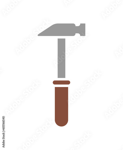 Hammer hand tool. gavel isolated. Vector illustration © maryvalery