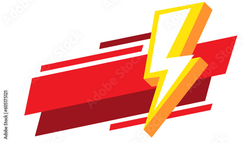 Flash sale promotion banner template design with space.