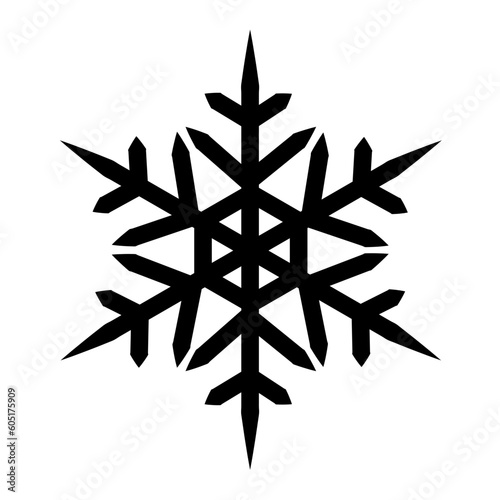snowflake icon isolated on white background
