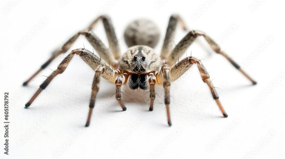 Spinne, freisteller, isoliert, close-up, nahaufnahme, generative AI Spinne, freisteller, isoliert, close-up, nahaufnahme, generative AI