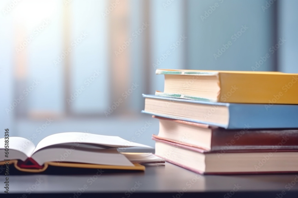 Banner with books, Business and education background, Back to school concept Banner with books, Business and education background, Back to school concept