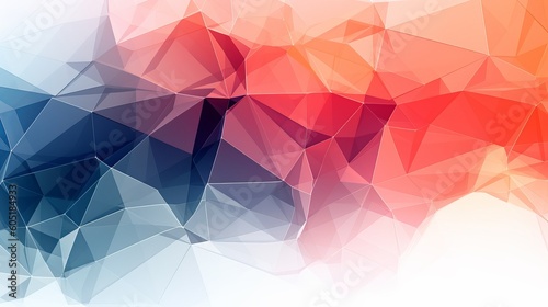 Abstract bright simple tech vector background. Connection structure. Polygonal vector abstract wallpaper. Abstract technology shapes. Vector science background generative ai