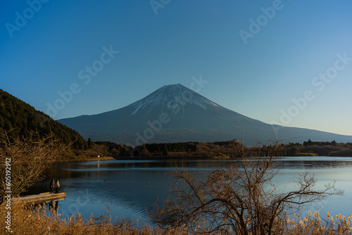 田貫湖からの初日の出と富士山