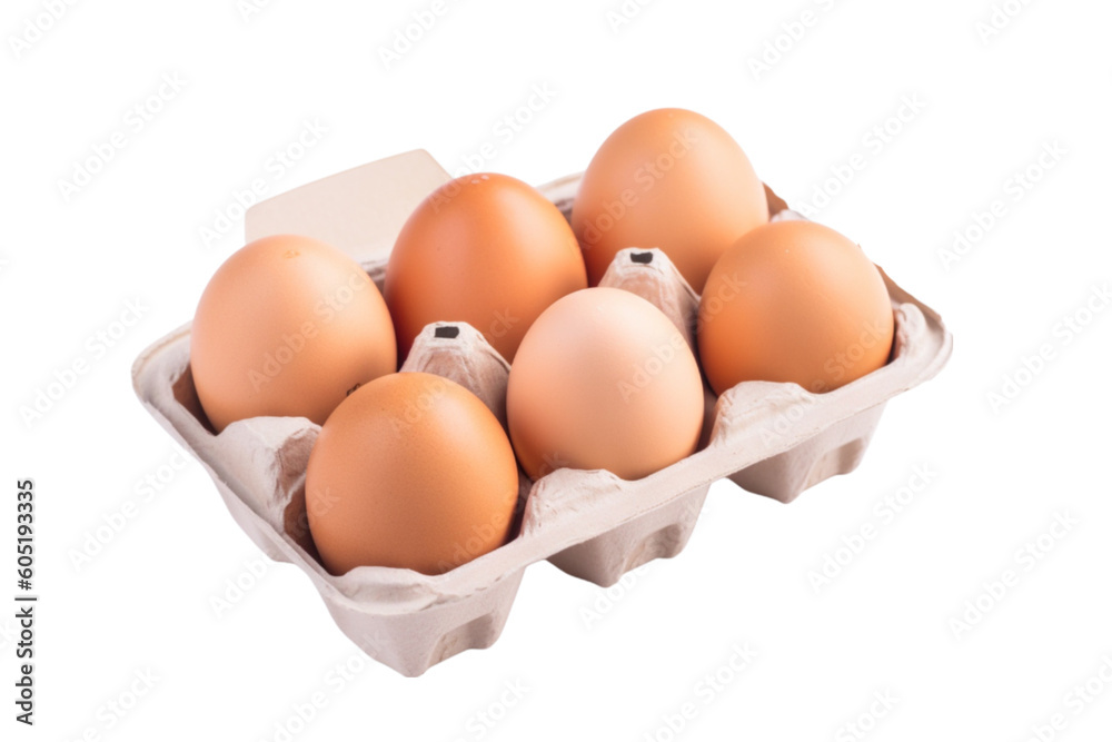 eggs in carton. png. ai
