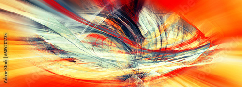 Wallpaper Mural Abstract red future background. Fractal artwork for creative graphic design Torontodigital.ca