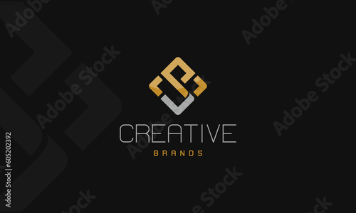 monogram logo style combination letter M, P, S, V