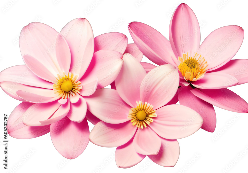 Pink Flowers PNG for Background, wedding cards and Designs