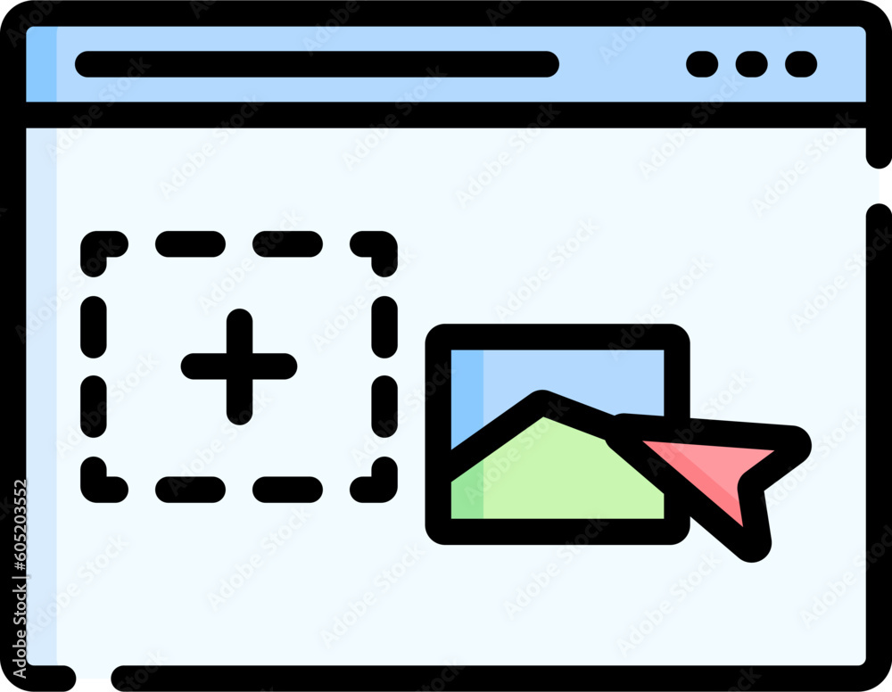 Drag And Drop Icon. Drag And Drop Vector illustration isolated on