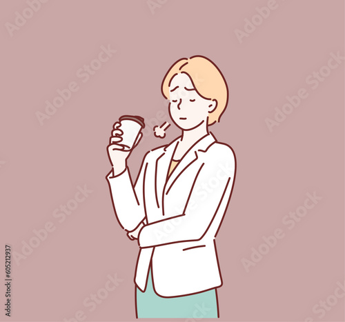 Take a break. Trouble. Hand drawn style vector design illustrations.