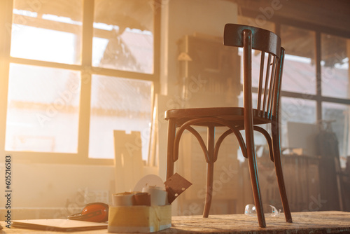 Fotografie Furniture restauration workshop