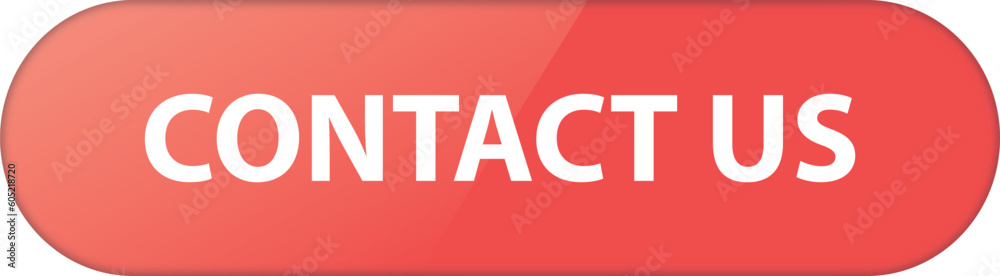 Fototapeta premium CONTACT US - vector illustration of long red colored ribbon banner button