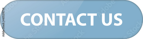 CONTACT US - vector illustration of long blue colored ribbon banner button