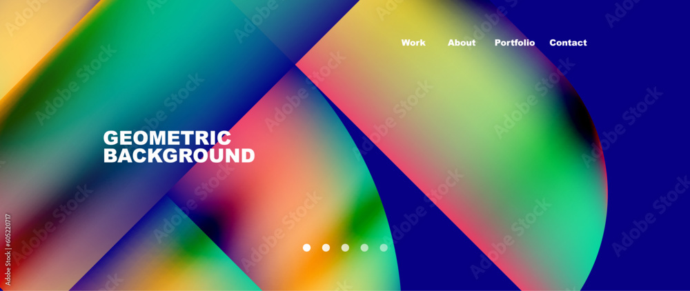 Minimal geometric abstract background. Circle and line design. Trendy techno business template for wallpaper, banner, background or landing Minimal geometric abstract background. Circle and line design. Trendy techno business template for wallpaper, banner, background or landing