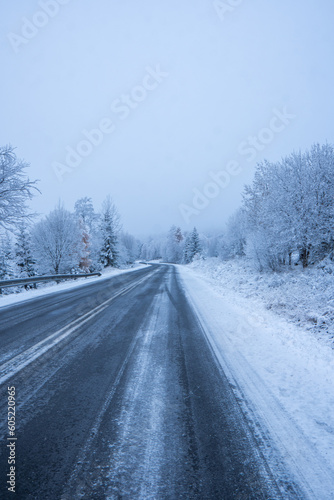 Country road in snowy winter day © Martin