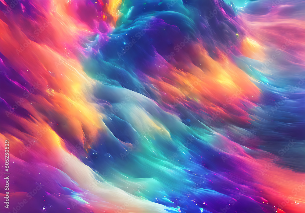 Obraz premium Glittery abstract flat big wave background. (