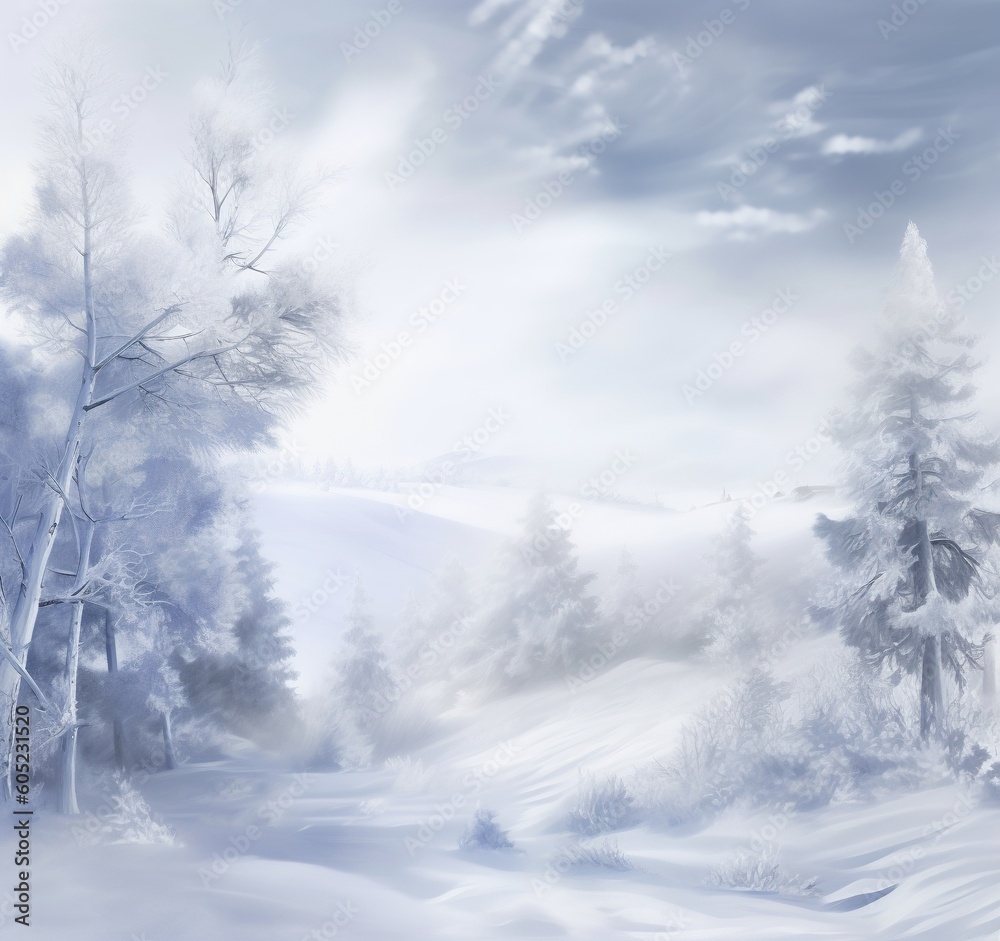 Fototapeta premium christmas winter background -Ai